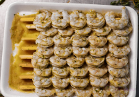 Креветки на шпажках в чесночном маринаде, 500 гр
